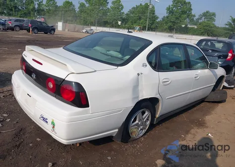 2005 Chevrolet Impala Base из США, поврежденный, VIN 2G1WF52E959335990